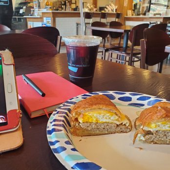 Perks Coffee - Sausage ,egg, and cheese breakfast sandwich - Coffee & Tea Near Me - Atlanta, Georgia