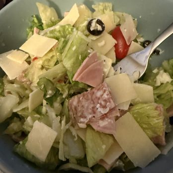 Jet's Pizza - antipasta salad (I added the shaved parmesan) - Pizza Near Me - Hammond, Indiana