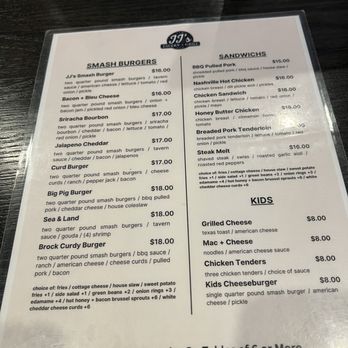 JJ’s Tavern + Grill - Menu 11.2024 - American Near Me - Ankeny, Iowa