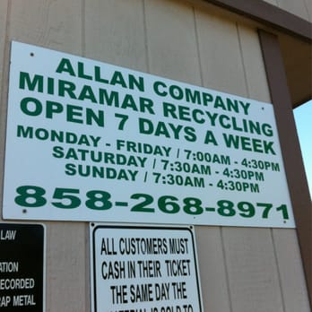 Allan Company - Hours - Recycling Center Near Me - San Diego, California Allan Company - Hours - Recycling Center Near Me - San Diego, California
