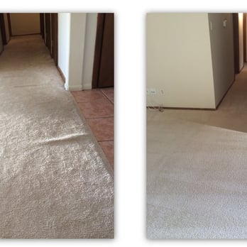 Carpet Works - Before & After.  Carpet stretched back to life! - Carpet Cleaning Near Me