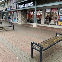 Five guys outside Five guys outside