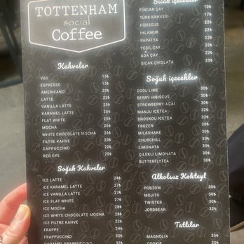 tottenham social coffee - Menu - Coffee & Tea Near Me - İzmir, 35 tottenham social coffee - Menu - Coffee & Tea Near Me - İzmir, 35