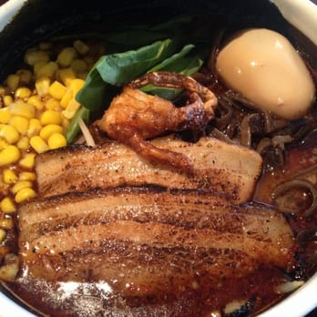 Ramen Parlor - Garlic lobster ramen, regular spicy level with added egg. - Ramen Near Me - San Mateo, California Ramen Parlor - Garlic lobster ramen, regular spicy level with added egg. - Ramen Near Me - San Mateo, California
