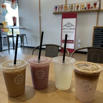 Cotti Coffee - Sea salt caramel latte, grape milk, grapefruit juice, strawberry crema latte - Coffee & Tea Near Me - Tustin, California