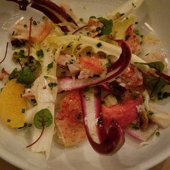 Aurora - Citrus Lobster with Pistachios and Radicchio - Italian Near Me - Brooklyn, New York Aurora - Citrus Lobster with Pistachios and Radicchio - Italian Near Me - Brooklyn, New York