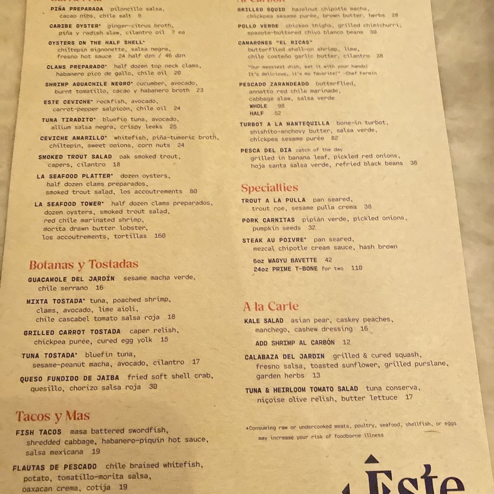 Este - Seafood Near Me - Austin, Texas Este - Seafood Near Me - Austin, Texas