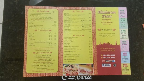 Menu photo 1 Manhattan Deli & Grill Allentown, PA