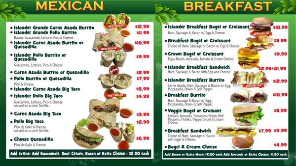Menu photo 2 Avenue Subs Coronado, CA