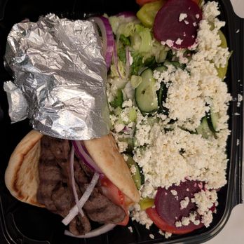 The Auburn Taverna - Gyro + salad ($15) - Greek Near Me - Wyandotte, Michigan The Auburn Taverna - Gyro + salad ($15) - Greek Near Me - Wyandotte, Michigan