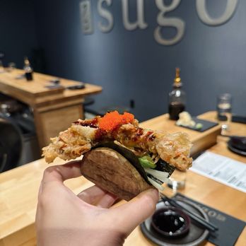 Sugo Hand Roll Bar - Soft shell crab - Sushi Bars Near Me - Seattle, Washington