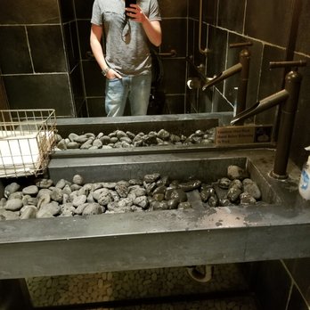 Raku - Let's take a serious moment to enjoy this sink! Find an excuse to visit the bathrooms! They have Kohler smart toilets, very niiiiice! - Sushi Bars Near Me - Washington, DC, District of Columbia Raku - Let's take a serious moment to enjoy this sink! Find an excuse to visit the bathrooms! They have Kohler smart toilets, very niiiiice! - Sushi Bars Near Me - Washington, DC, District of Columbia