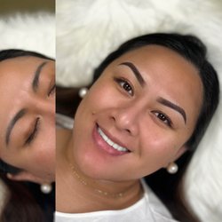 Tabispixiebrows - Clients make up vs. ombre powder brows