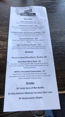 Menu photo 4 Cedar Point Bar and Kitchen Philadelphia, PA Menu photo 4 Cedar Point Bar and Kitchen Philadelphia, PA