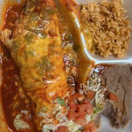 Carne Adovada Burrito Plate