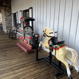 Old fashioned coin operated rides