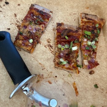 Super Slice Pizza - Barbecue Chicken slice, turned into 3! - Pizza Near Me - El Cerrito, California Super Slice Pizza - Barbecue Chicken slice, turned into 3! - Pizza Near Me - El Cerrito, California