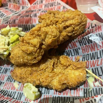 Howlin' Ray's - Tenders with pickles - Southern Near Me - Pasadena, California Howlin' Ray's - Tenders with pickles - Southern Near Me - Pasadena, California