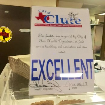 Brian's Bar-B-Q - I love seeing this "Excellent" rating by the health department. - Barbeque Near Me - Clute, Texas