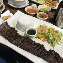 Churrasco steak. Delicious and huge portion.