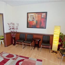 Dunwoody Park Family Dentistry - Lobby for the dental office is very clean and welcoming! Very calming feeling before getting your teeth cleaned.