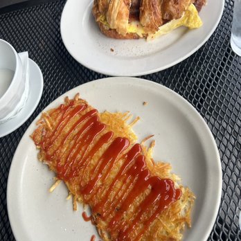 The Coffee Mill & Bakery - Side of Hash Brown Croissant Sandwich Breakfast - Coffee & Tea Near Me - Oakland, California The Coffee Mill & Bakery - Side of Hash Brown Croissant Sandwich Breakfast - Coffee & Tea Near Me - Oakland, California