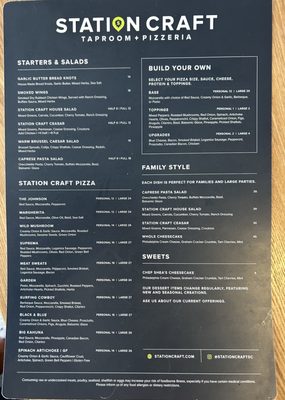 Menu photo 2 Station Craft Taproom Pizza San Clemente, CA Menu photo 2 Station Craft Taproom Pizza San Clemente, CA