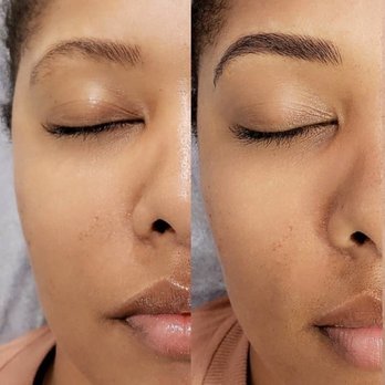 LA MicroBrow - My before and after shot from Selena's Instagram - Permanent Makeup Near Me - Pasadena, California