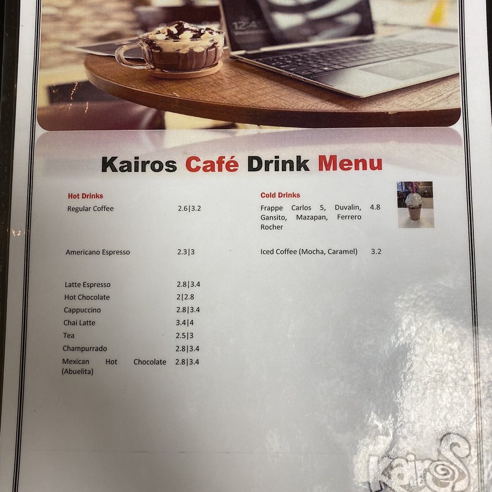 Kairos Cafe - Drink menu - Breakfast & Brunch Near Me - Gainesville, Georgia Kairos Cafe - Drink menu - Breakfast & Brunch Near Me - Gainesville, Georgia