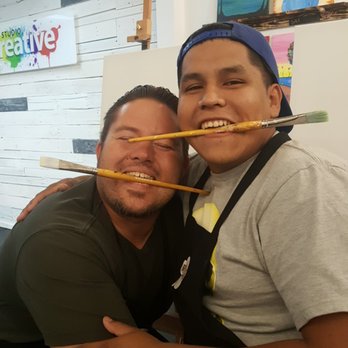 Art Studio B Creative - Bonding while painting - Paint & Sip Near Me - Fullerton, California