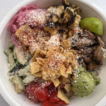 Radish Kitchen - Mexican Street Corn Caesar add red onion & tortilla strips - Salad Near Me - Franklin, Tennessee