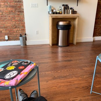 Hamlet Coffee - a table with a towel on it - Coffee & Tea Near Me - Brooklyn, New York