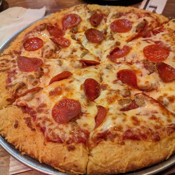Martel's Pizza - Deep dish pepperoni sausage pizza - Pizza Near Me - Murphysboro, Illinois