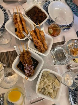 Photo of Selamat Makan Indonesisch Restaurant - Utrecht, UT, NL. Different kinds of satay!