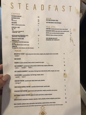 Menu photo 5 Steadfast Coffee Nashville, TN Menu photo 5 Steadfast Coffee Nashville, TN
