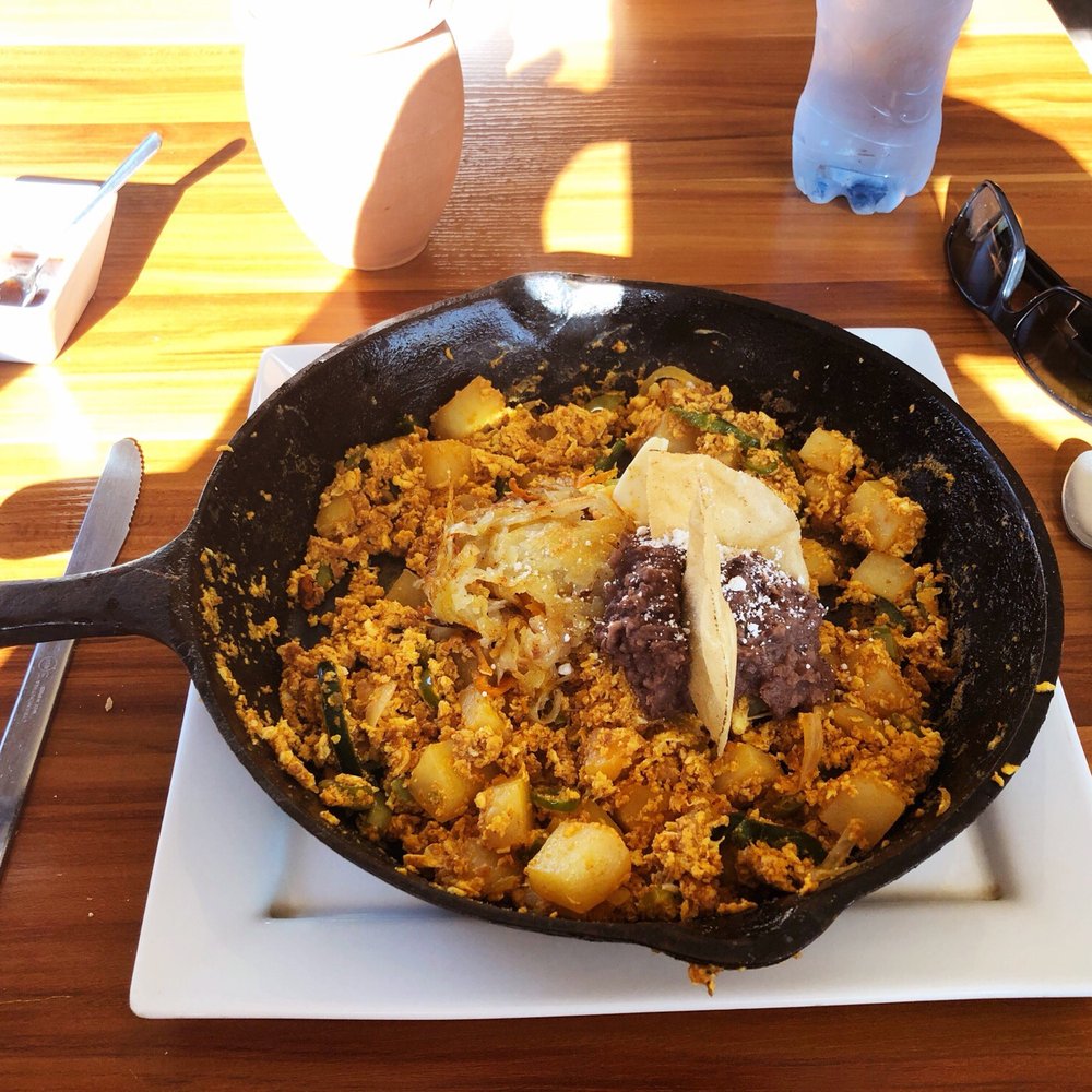 Amparo's breakfast bistro - Desayuna Mexicano - actually in a cast iron skillet - tasty - Breakfast & Brunch Near Me - Cozumel, ROO Amparo's breakfast bistro - Desayuna Mexicano - actually in a cast iron skillet - tasty - Breakfast & Brunch Near Me - Cozumel, ROO