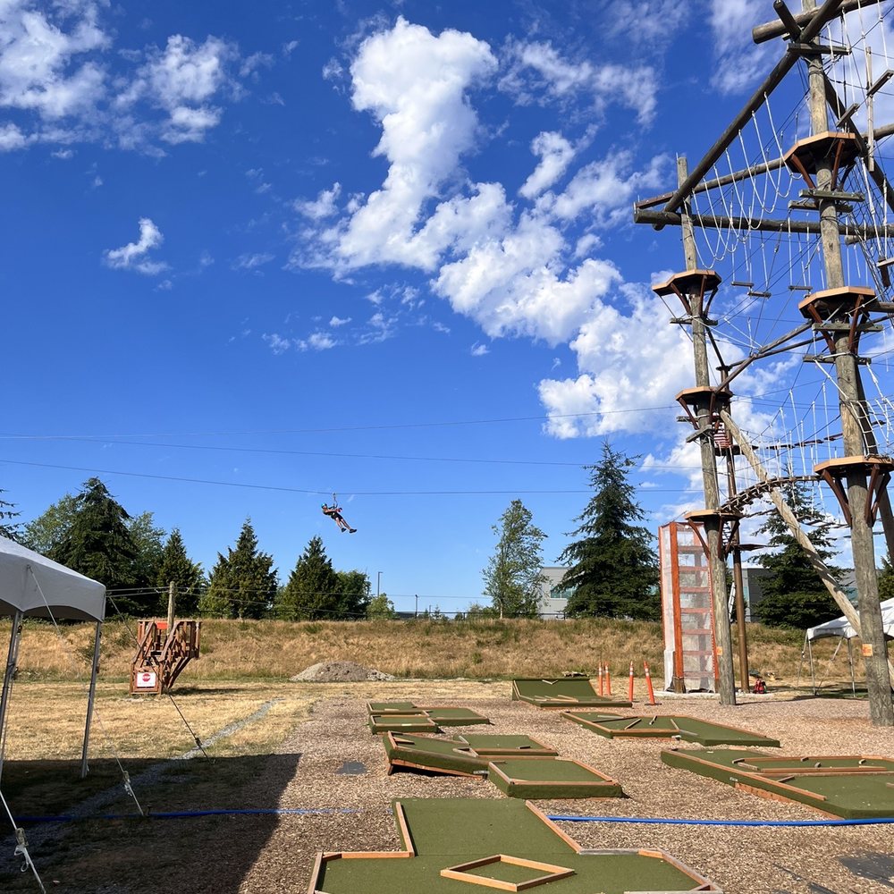 High Trek Adventures Seattle Zipline - Last leg of the zip line - Ziplining Near Me - Everett, Washington High Trek Adventures Seattle Zipline - Last leg of the zip line - Ziplining Near Me - Everett, Washington