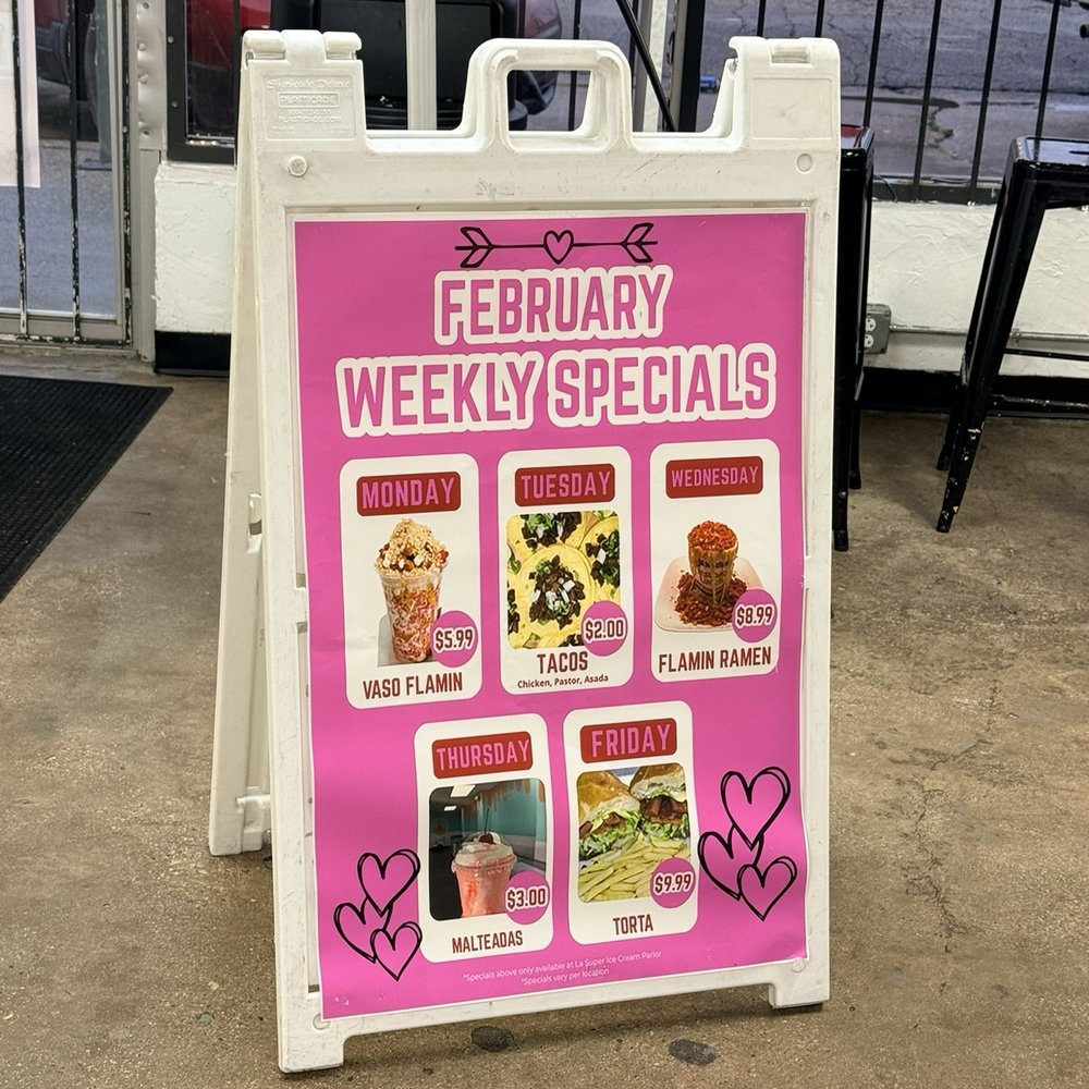 La Super Ice Cream Parlor - Special menu - Ice Cream & Frozen Yogurt Near Me - Dallas, Texas