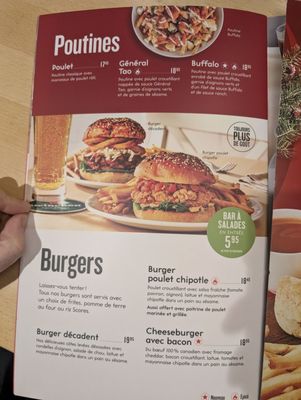 Menu photo 6 Scores Laval, QC