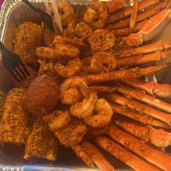 Outcast Seafood - 2 pounds of Snow Crab 1 Pound of head off shrimp One corn and one potato comes with each pound of protein selected. - Seafood Near Me - Miramar Beach, Florida Outcast Seafood - 2 pounds of Snow Crab 1 Pound of head off shrimp One corn and one potato comes with each pound of protein selected. - Seafood Near Me - Miramar Beach, Florida