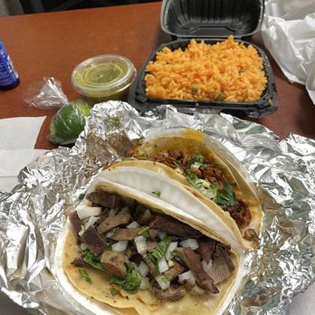 Mi Espiguita Taqueria - $13: 2 Tacos ($4.50 each), Rice ($3) - Mexican Near Me - Astoria, New York