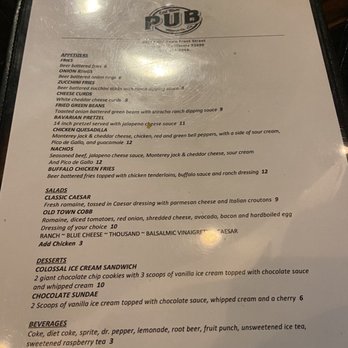 Old Town Pub Temecula - Menu February 2020 - New American Near Me - Temecula, California
