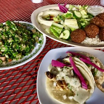 Xtiosu Kitchen - Chicken shawarma tacos, nopalitos tabbouleh salad, and falafel. OMG yum!! - Mediterranean Near Me - Los Angeles, California Xtiosu Kitchen - Chicken shawarma tacos, nopalitos tabbouleh salad, and falafel. OMG yum!! - Mediterranean Near Me - Los Angeles, California
