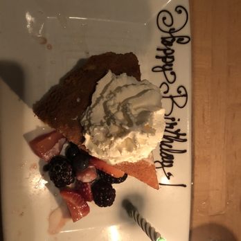 Seed Kitchen & Bar - Happy birthday Tres Leches Cake. So thoughtful of them. Not my fav tres leches. - American Near Me - Marietta, Georgia Seed Kitchen & Bar - Happy birthday Tres Leches Cake. So thoughtful of them. Not my fav tres leches. - American Near Me - Marietta, Georgia