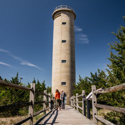 World War II Lookout Tower - Visitors at the World War II Lookout Tower