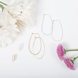 Forai - Our Spring 2020 Earring Collection. All hand-hammered by refugees in the Midwest.
