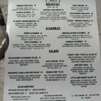 Malibu Farm - Menu - Coffee & Tea Near Me - Tiburon, California