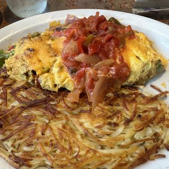 Huckleberry's - The Cajun Omelet - Breakfast & Brunch Near Me - Fresno, California Huckleberry's - The Cajun Omelet - Breakfast & Brunch Near Me - Fresno, California