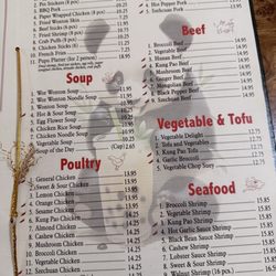 Pearl Panda - Menu