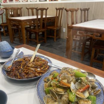 Wang Jia Wei - T. Eggplant with garlic sauce(14.95), R. Basil clam (14.95) - Chinese Near Me - Union City, California Wang Jia Wei - T. Eggplant with garlic sauce(14.95), R. Basil clam (14.95) - Chinese Near Me - Union City, California